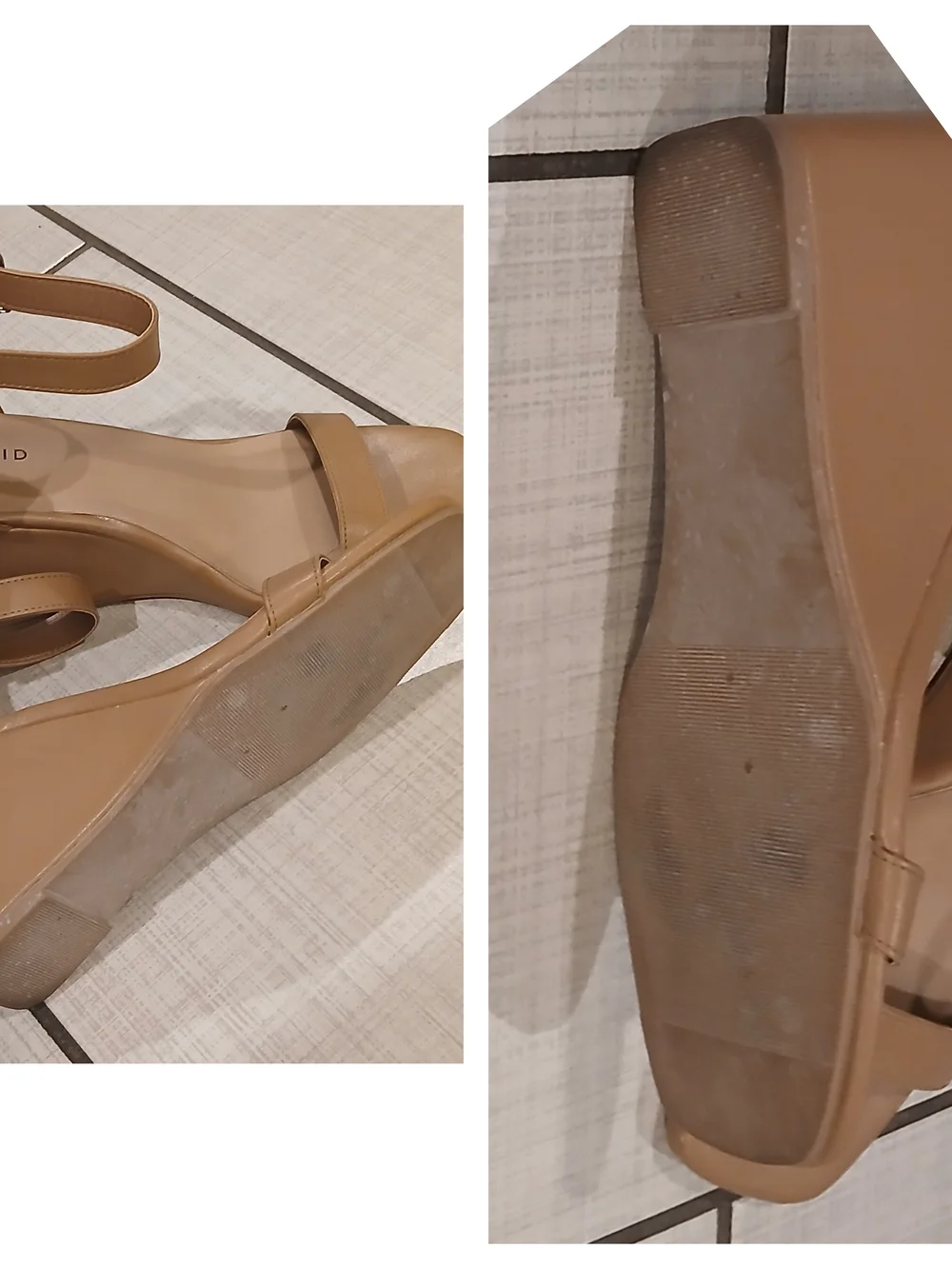 Torrid Women's Nude Tan Wedge Sandals - Ankle Strap Size 9.5